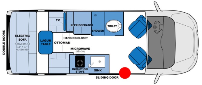 2022 PLEASURE WAY ONTOUR 2.0*20, , floor-plans-day image number 0